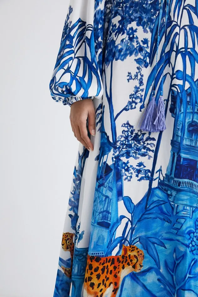 Desigual Stella Jean Long Kaftan Women Dresses