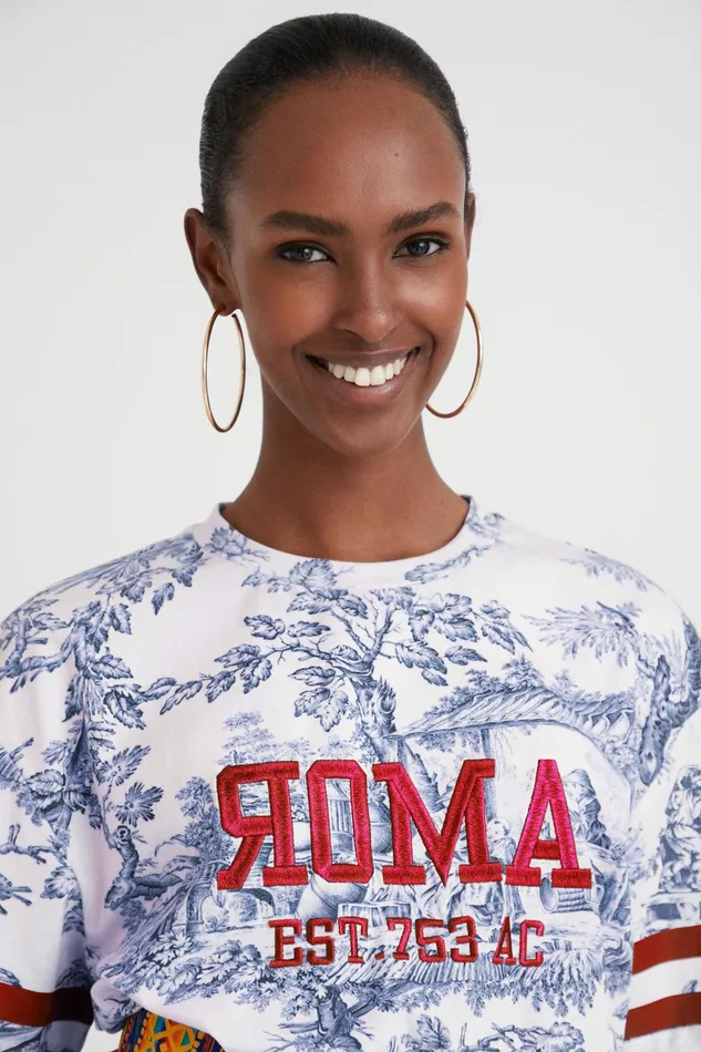 Desigual Stella Jean Print Tshirt Women Tshirts