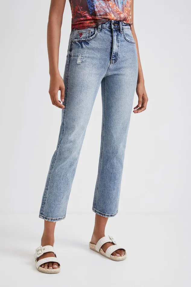 Desigual Straight Ankle Grazer Jeans Women Jeans
