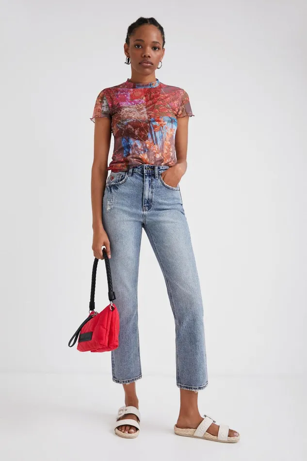 Desigual Straight Ankle Grazer Jeans Women Jeans