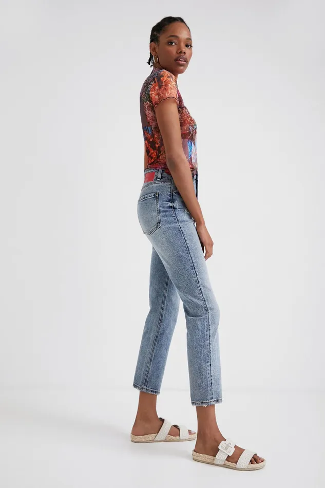Desigual Straight Ankle Grazer Jeans Women Jeans