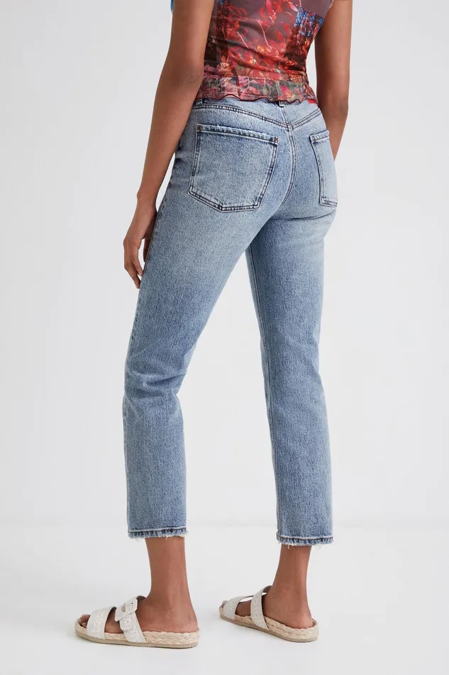 Desigual Straight Ankle Grazer Jeans Women Jeans
