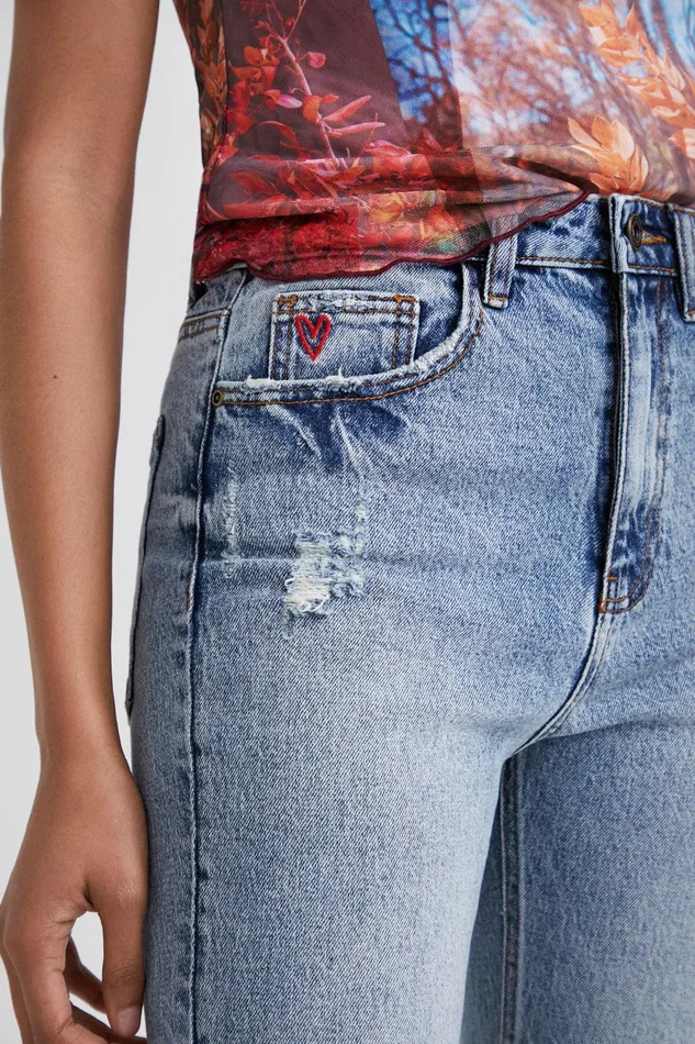Desigual Straight Ankle Grazer Jeans Women Jeans