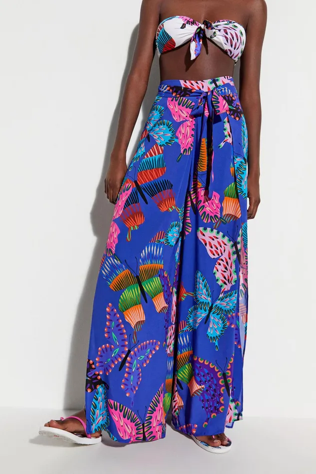 Desigual Sustainable Slit Culottes Women Swimwear