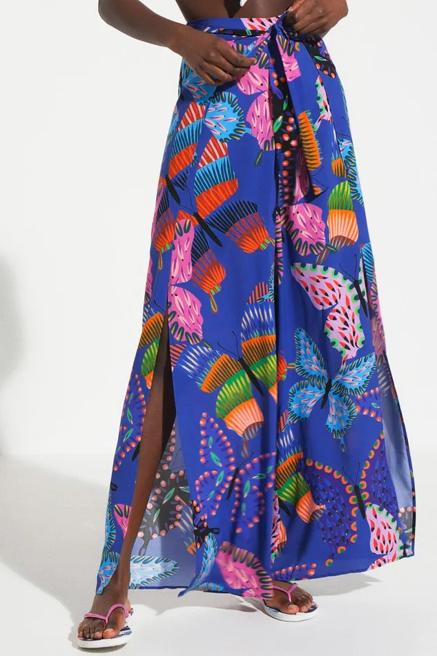 Desigual Sustainable Slit Culottes Women Swimwear