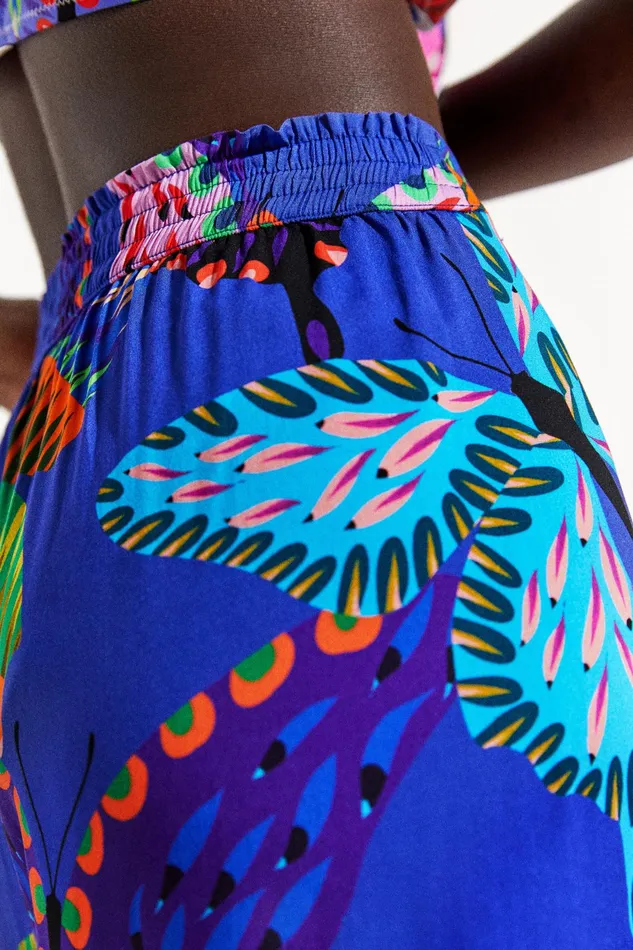 Desigual Sustainable Slit Culottes Women Swimwear