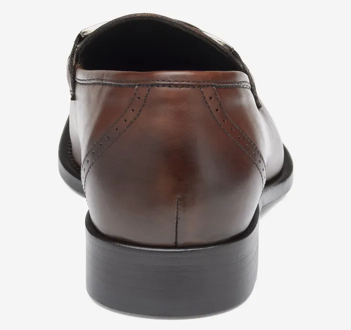 Dress Shoes Ellsworth Bit Loafer Brown Italian Calfskin Johnston and Murphy Men