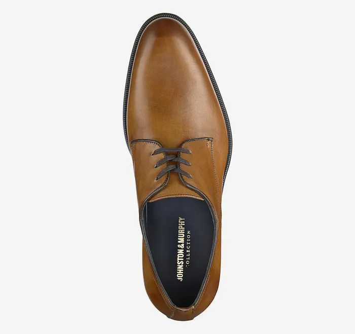Dress Shoes Flynch Plain Toe Tan Italian Calfskin 8211 Johnston and Murphy Men