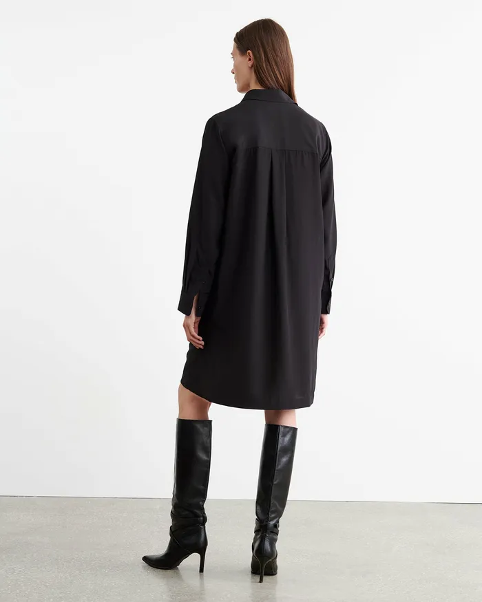 Dresses and Skirts Nili Lotan Women CLOE SILK DRESS Black