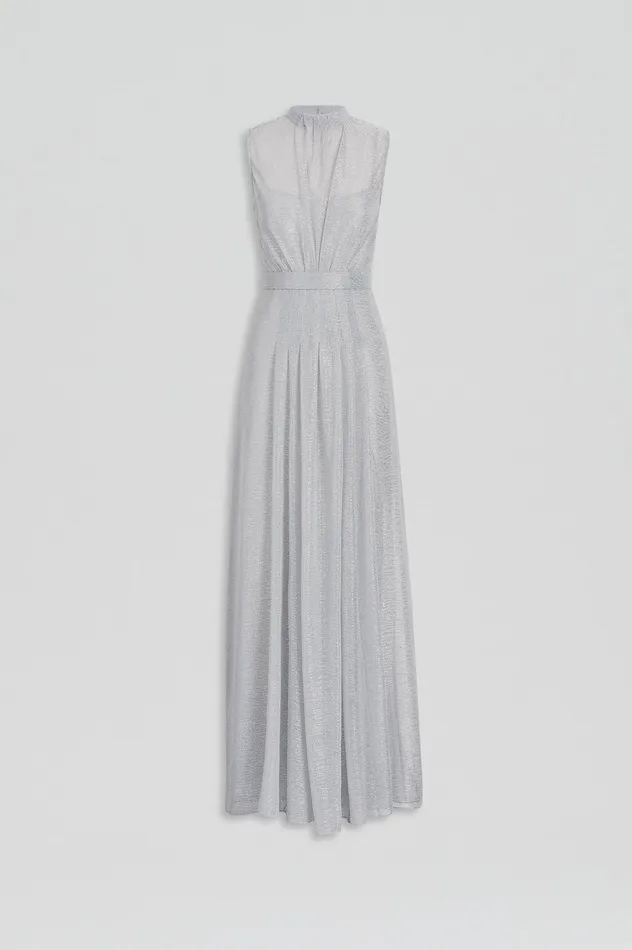 Dresses Scanlan Theodore Women TINSEL GOWN SILVER