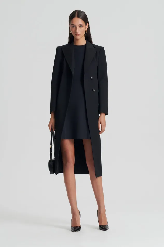 Dresses SCUBA MINI DRESS BLACK Scanlan Theodore Women Dresses SCUBA MINI DRESS BLACK Scanlan Theodore Women