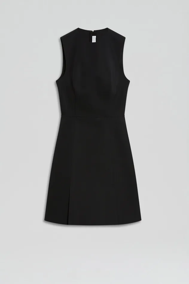 Dresses SCUBA MINI DRESS BLACK Scanlan Theodore Women Dresses SCUBA MINI DRESS BLACK Scanlan Theodore Women