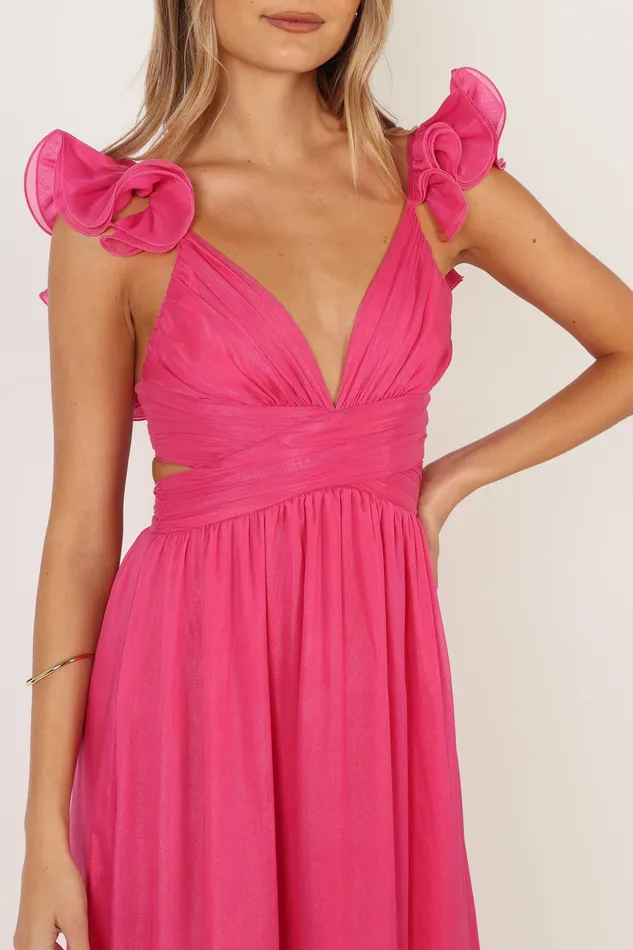 Dresses Women Bonito Midi Dress 8211 Berry Berry petalandpup