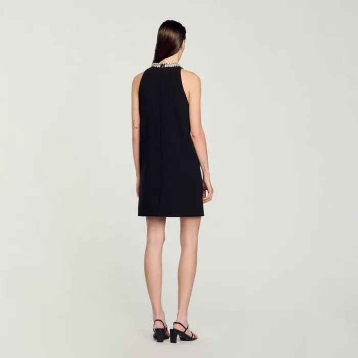 Dresses Women SANDRO Rhinestone Dress Black