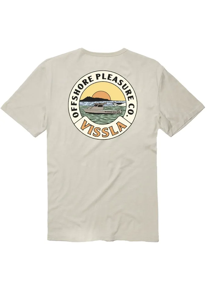 Eco Tees Vissla Men Seven Seas Organic Pkt Tee Bone
