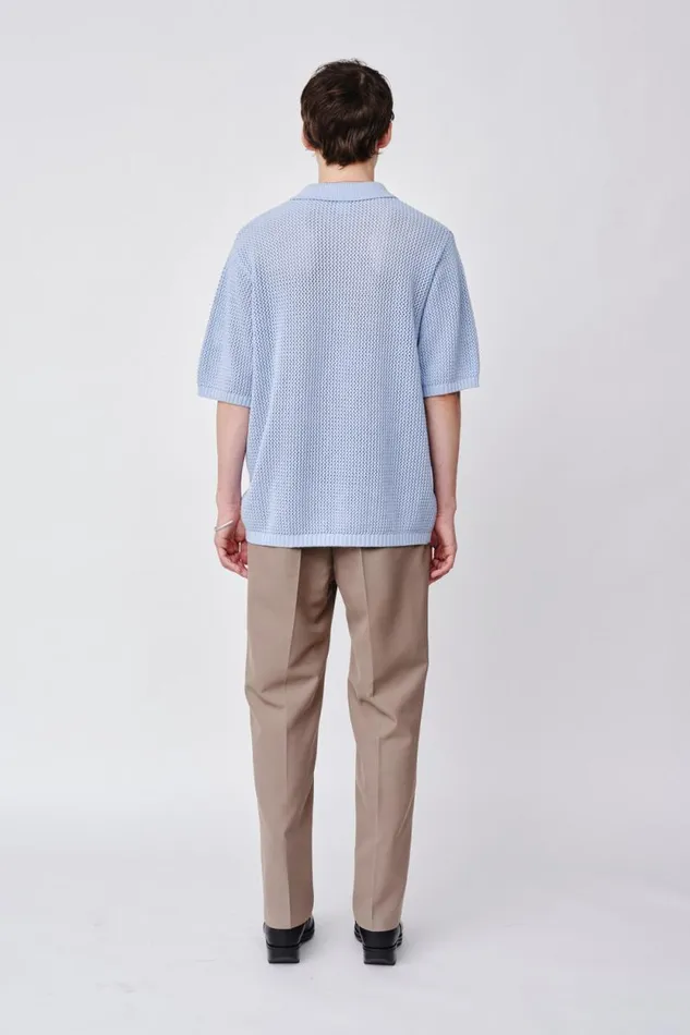 Eddie SS 8211 Chambrey Blue Men Won Hundred Tshirts and Tops