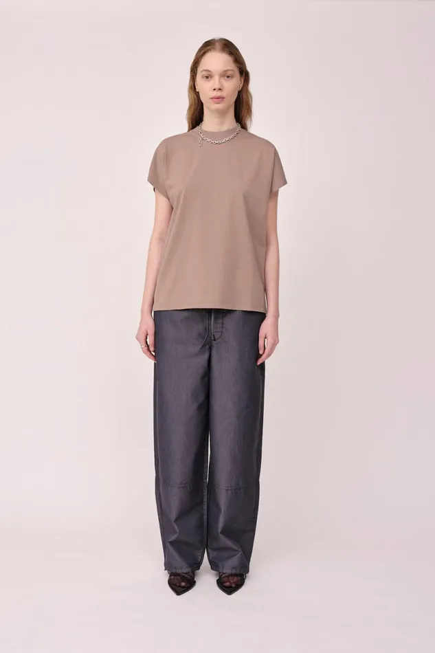 Emerson 8211 Taupe Gray Women Won Hundred Tops and Tshirts