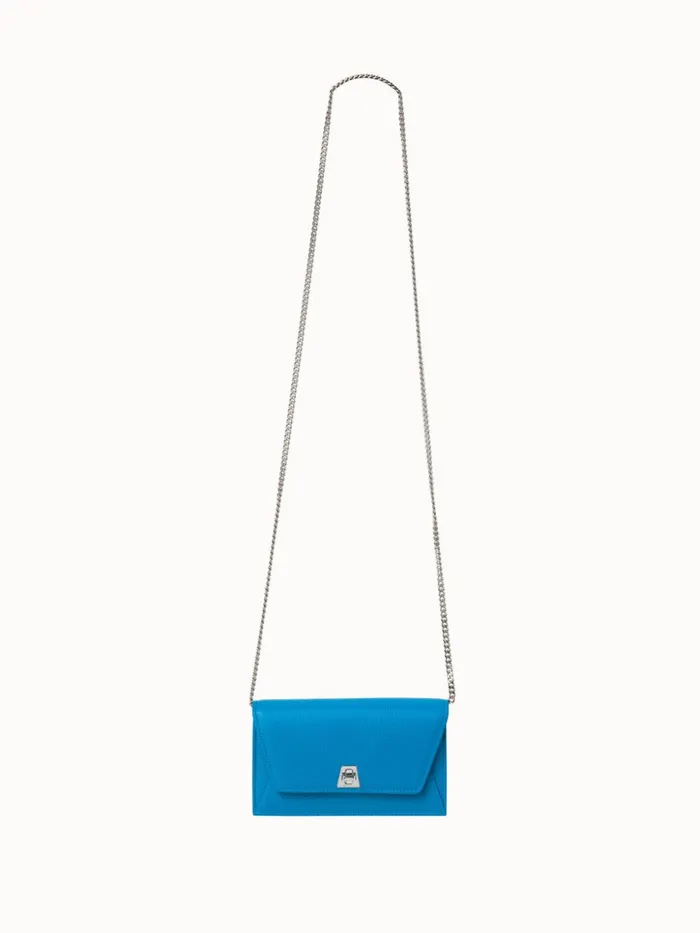 Envelope Anouk In Cervocalf Leather Peacock Women Akris Mini Bags
