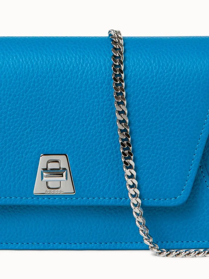 Envelope Anouk In Cervocalf Leather Peacock Women Akris Mini Bags
