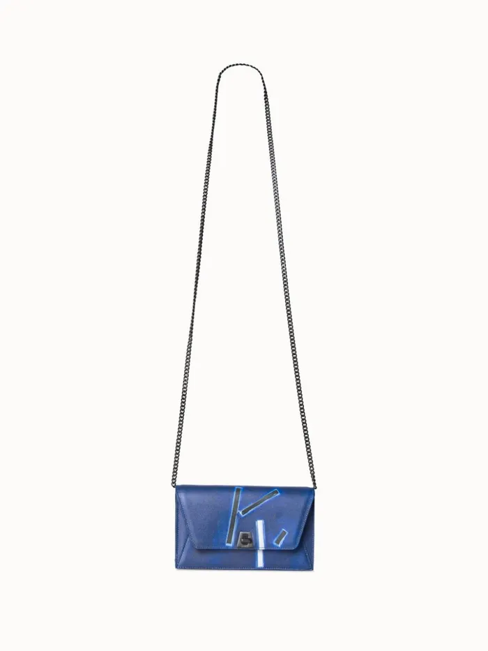 Envelope Crossbody With Blue Angel Print Blue Angel Print Women Akris Mini Bags