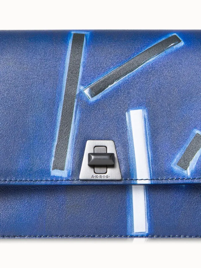 Envelope Crossbody With Blue Angel Print Blue Angel Print Women Akris Mini Bags