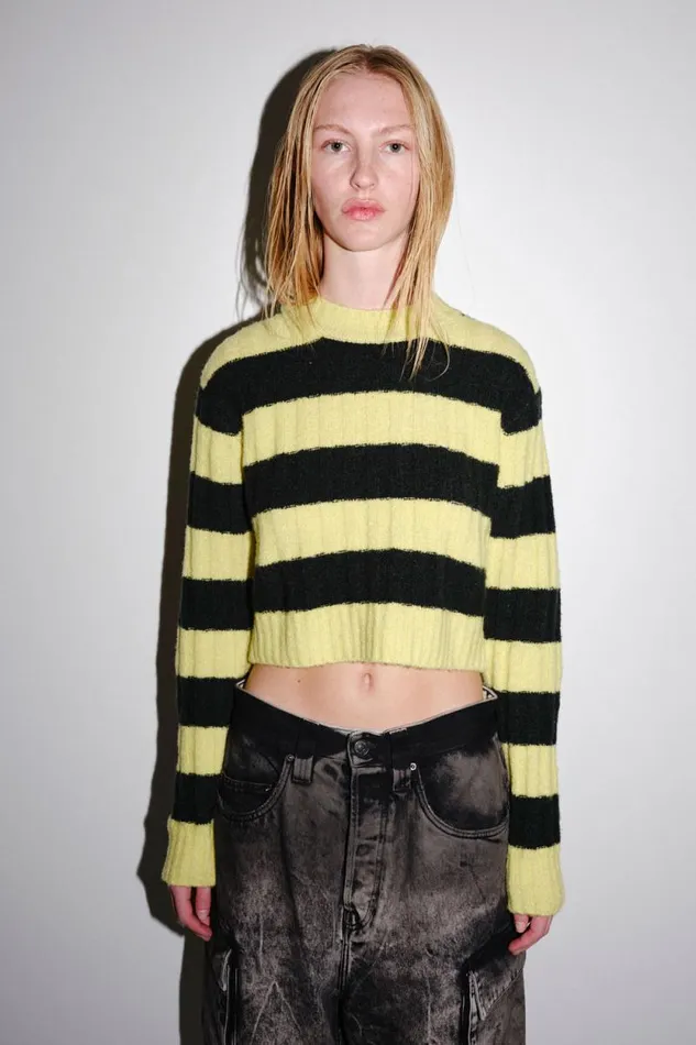 Evangeline Stripe 8211 Daiquiri Green Stripe Women Won Hundred Knitwear