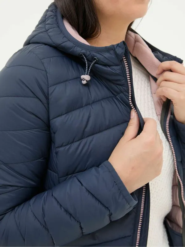 Fat Face Coats and Jackets Women Ruby Navy Lightweight Puffer Jacket