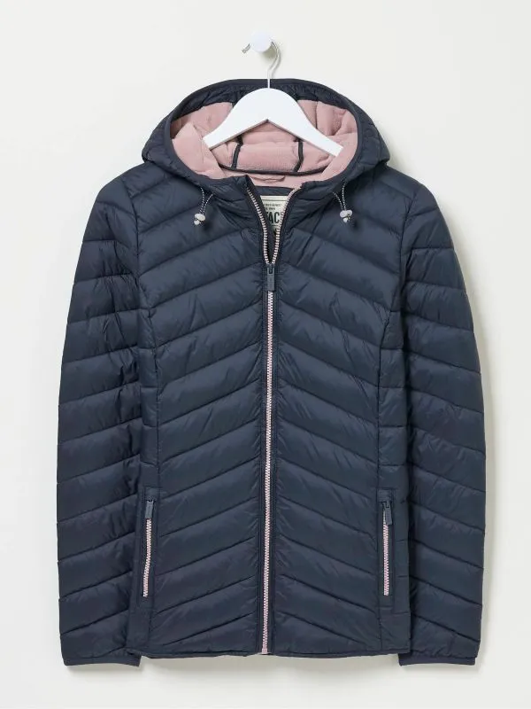 Fat Face Coats and Jackets Women Ruby Navy Lightweight Puffer Jacket