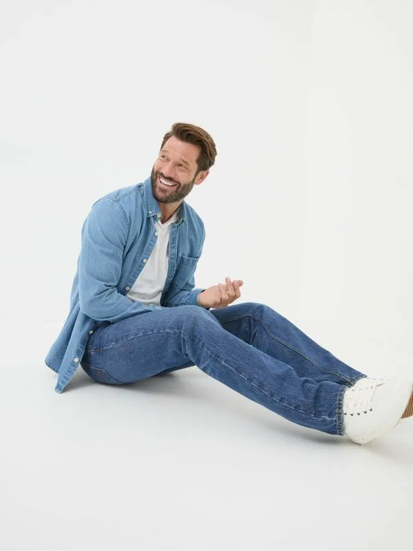 Fat Face Jeans Men Blue Straight Fit Jeans