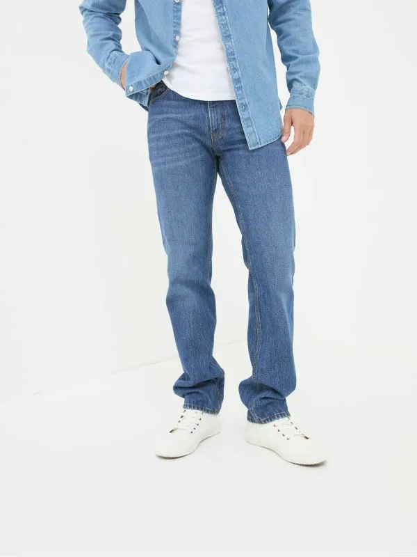 Fat Face Jeans Men Blue Straight Fit Jeans