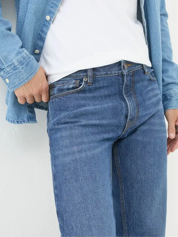 Fat Face Jeans Men Blue Straight Fit Jeans