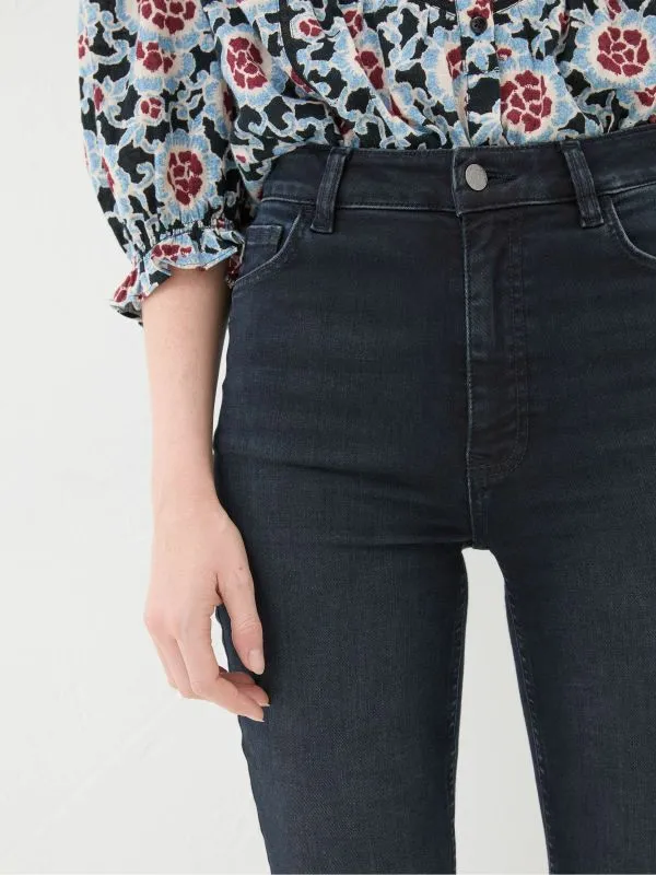 Fat Face Jeans Women Harlow Denim Dark Blue Highwaist Skinny Jeans
