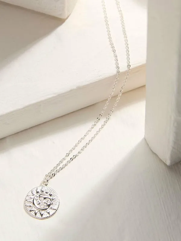 Fat Face Jewellery Women Gold Sun Necklace
