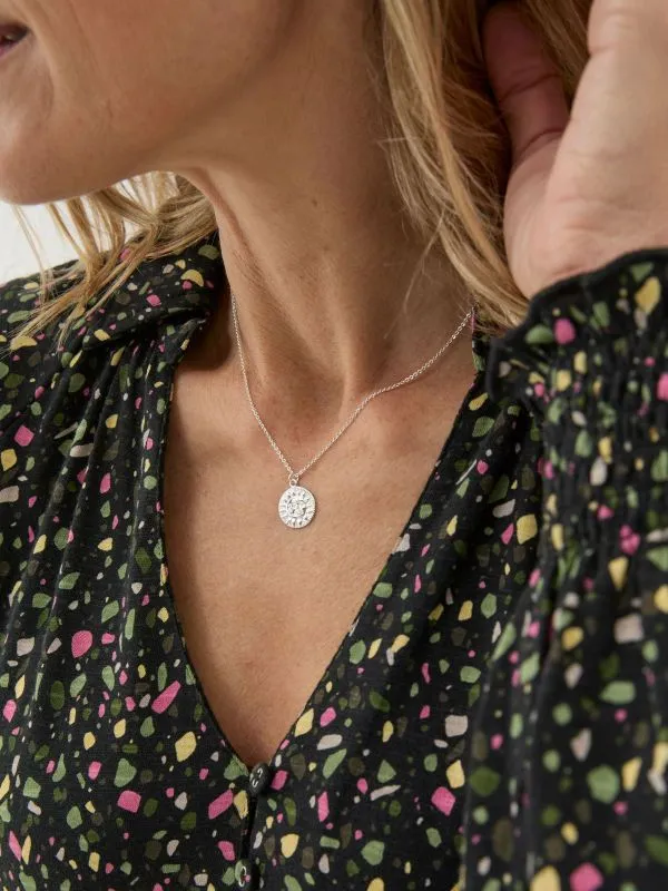 Fat Face Jewellery Women Gold Sun Necklace