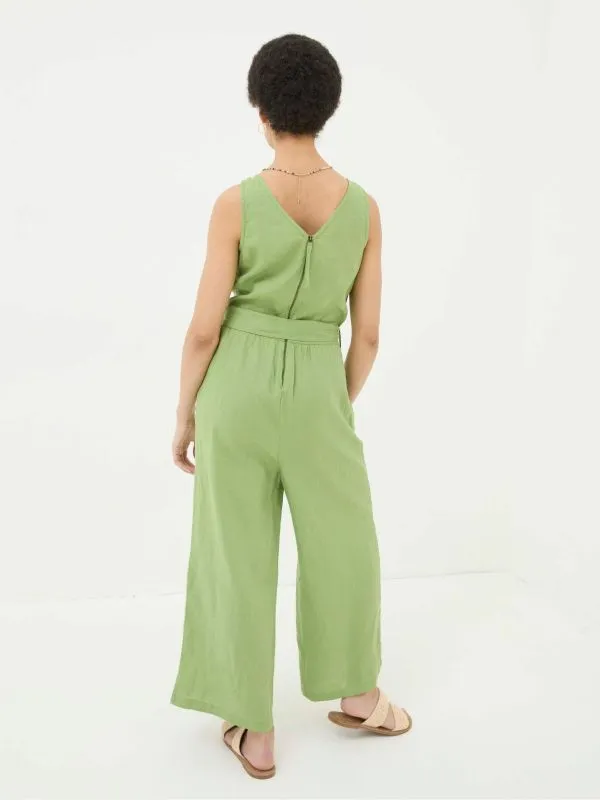Fat Face Jumpsuits and Playsuits Women Liz Green Linen Jumpsuit