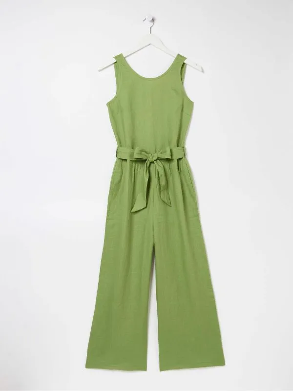 Fat Face Jumpsuits and Playsuits Women Liz Green Linen Jumpsuit