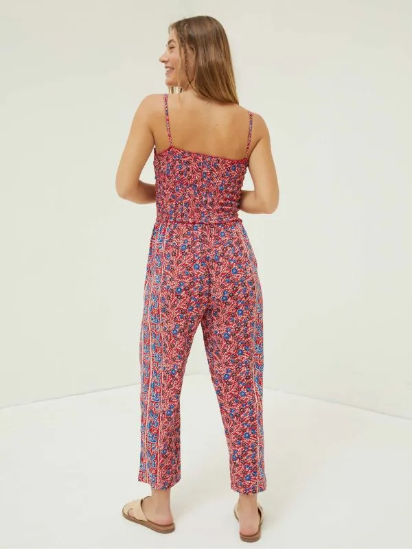 Fat Face Jumpsuits and Playsuits Women Red Natalie Meadow Jumpsuit