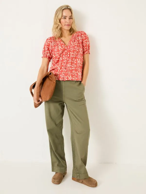 Fat Face Shirts and Blouses Women Burnt Orange Jade Blouse