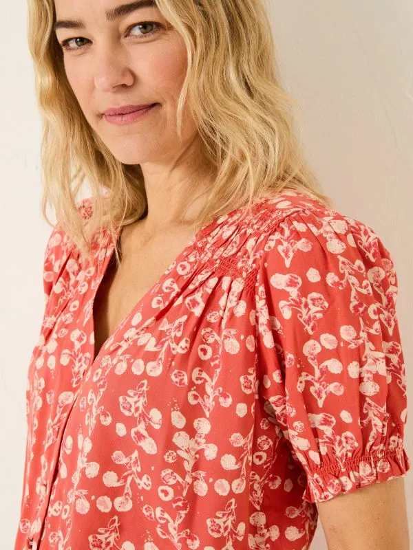 Fat Face Shirts and Blouses Women Burnt Orange Jade Blouse