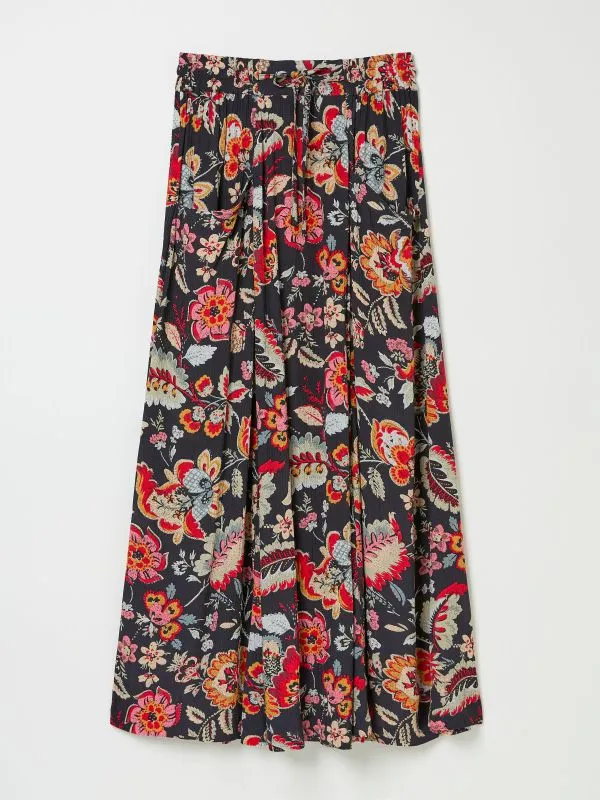 Fat Face Skirts Women Black Suki Midi Skirt
