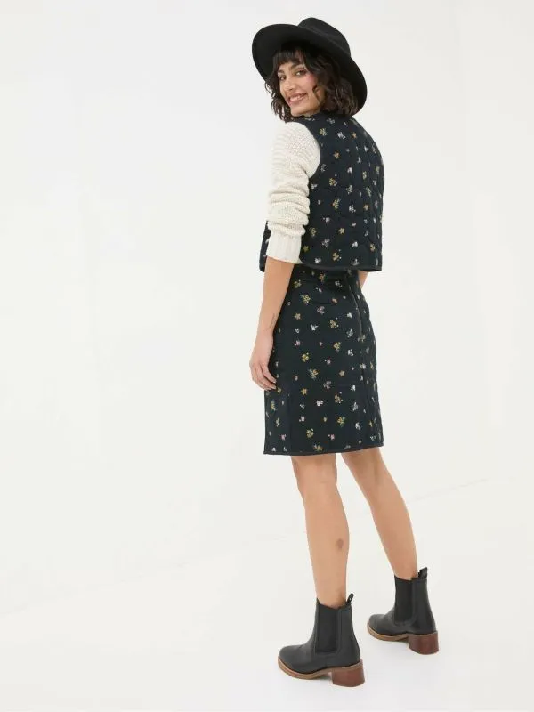 Fat Face Skirts Women Shelby Black Ditsy Paisley Skirt