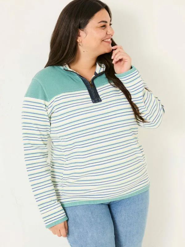 Fat Face Sweatshirts and Hoodies Women Airlie Blue Sweat Top