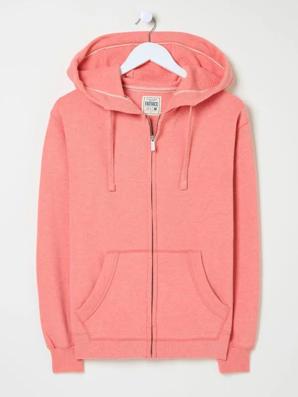 Fat Face Sweatshirts and Hoodies Women Amy Blush Pink Zip Through Hoodie