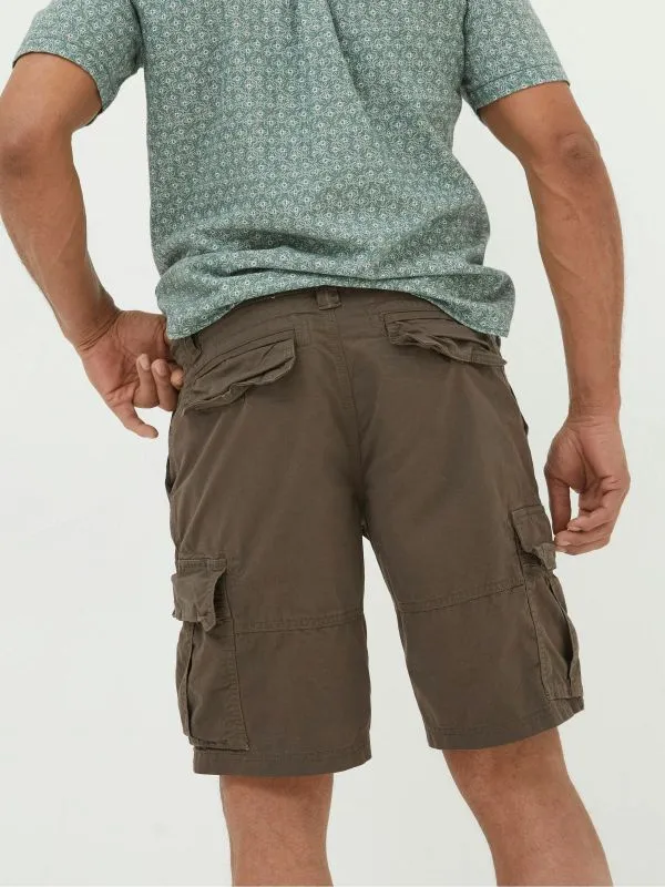 Fat Face Tall Collection Men Bude Brown Lightweight Cargo Shorts