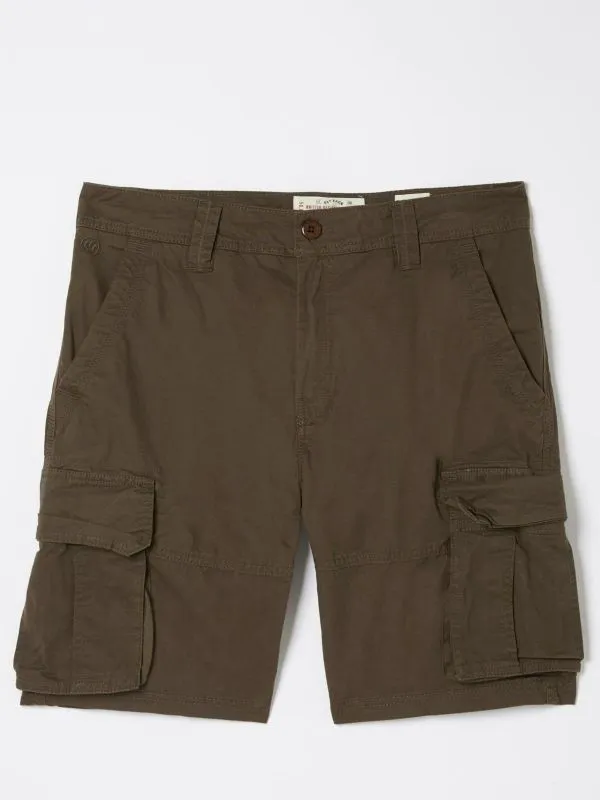 Fat Face Tall Collection Men Bude Brown Lightweight Cargo Shorts