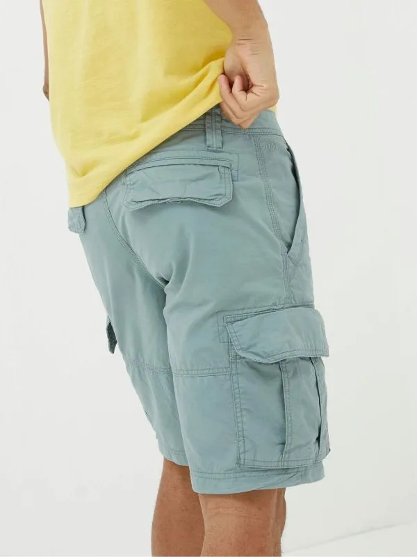 Fat Face Tall Collection Men Bude Light Blue Lightweight Cargo Shorts