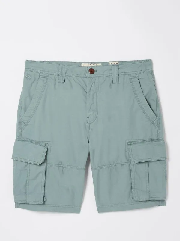 Fat Face Tall Collection Men Bude Light Blue Lightweight Cargo Shorts