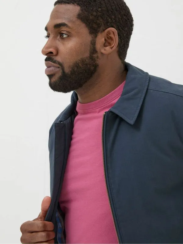 Fat Face Tall Collection Men Chester Blue Bomber Jacket