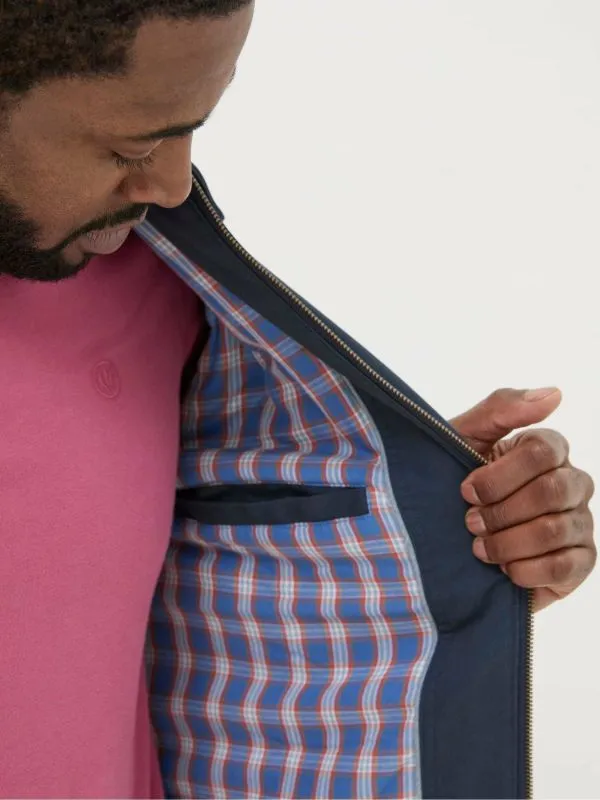 Fat Face Tall Collection Men Chester Blue Bomber Jacket