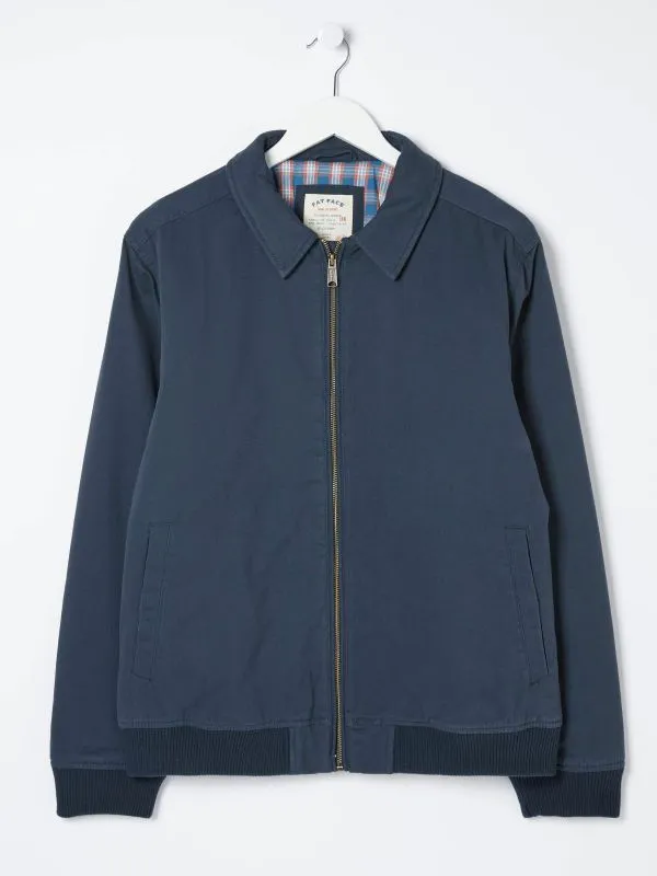 Fat Face Tall Collection Men Chester Blue Bomber Jacket